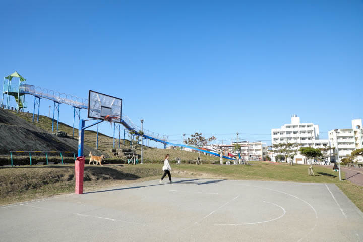 バスケットゴール-南上原糸蒲公園